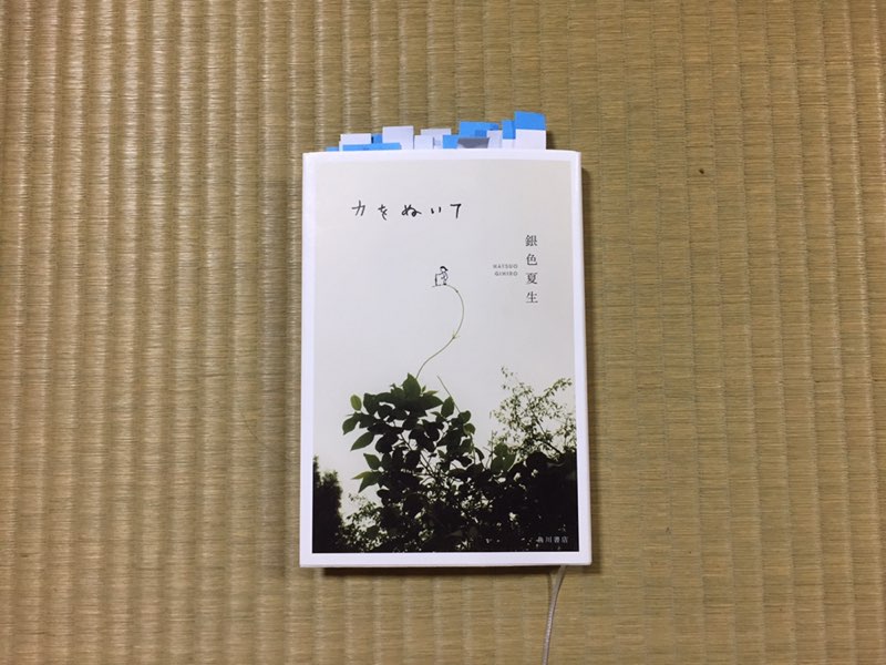 銀色夏生さんの生き方エッセイ 力をぬいて 読了 ライター江角悠子 京都くらしの編集室